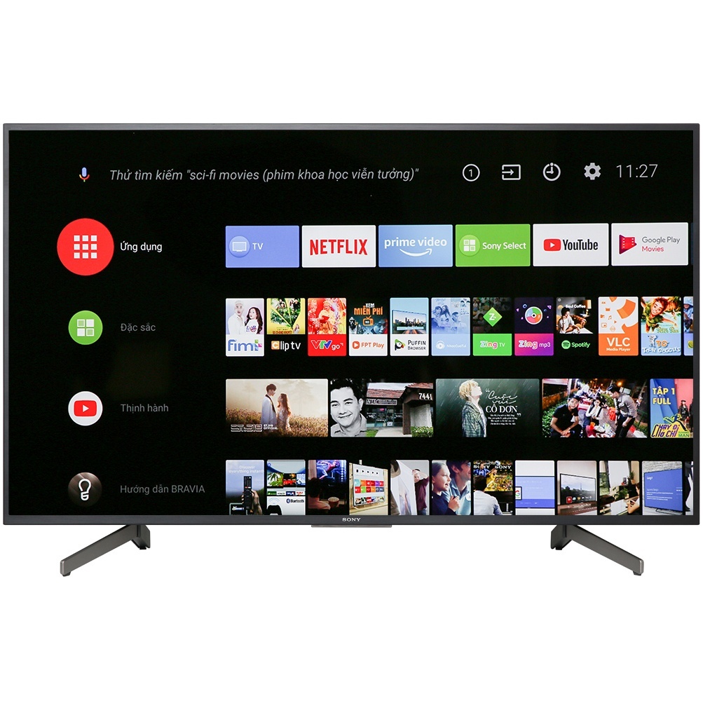 Android Tivi Sony 4K 75 inch KD-75X8000G X-Reality™ PRO - Chính Hãng