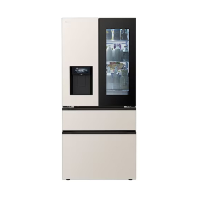 Tủ lạnh LG Inverter French Door InstaView mặt gương màu be 550 Lít F53EGR