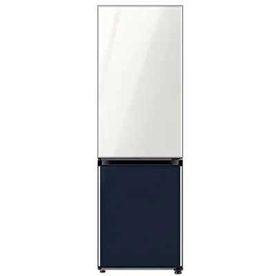 Tủ lạnh BESPOKE 2 Cửa Ngăn Đông Dưới 339L Trắng/Xanh Navy (RB33T307029) hàng chính hãng mới 100%
